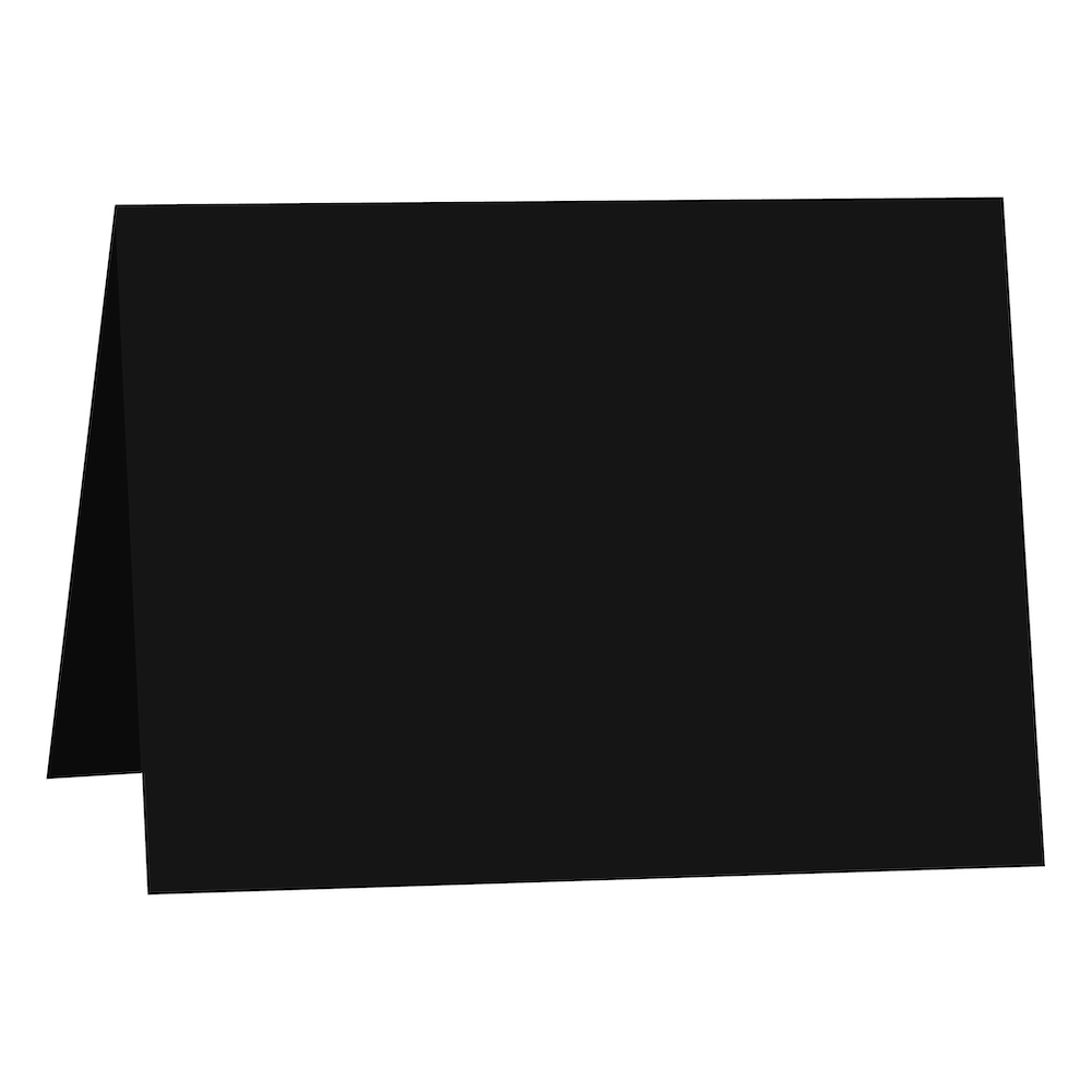 Pitch Black Half-Fold Cards-Cardstock Warehouse