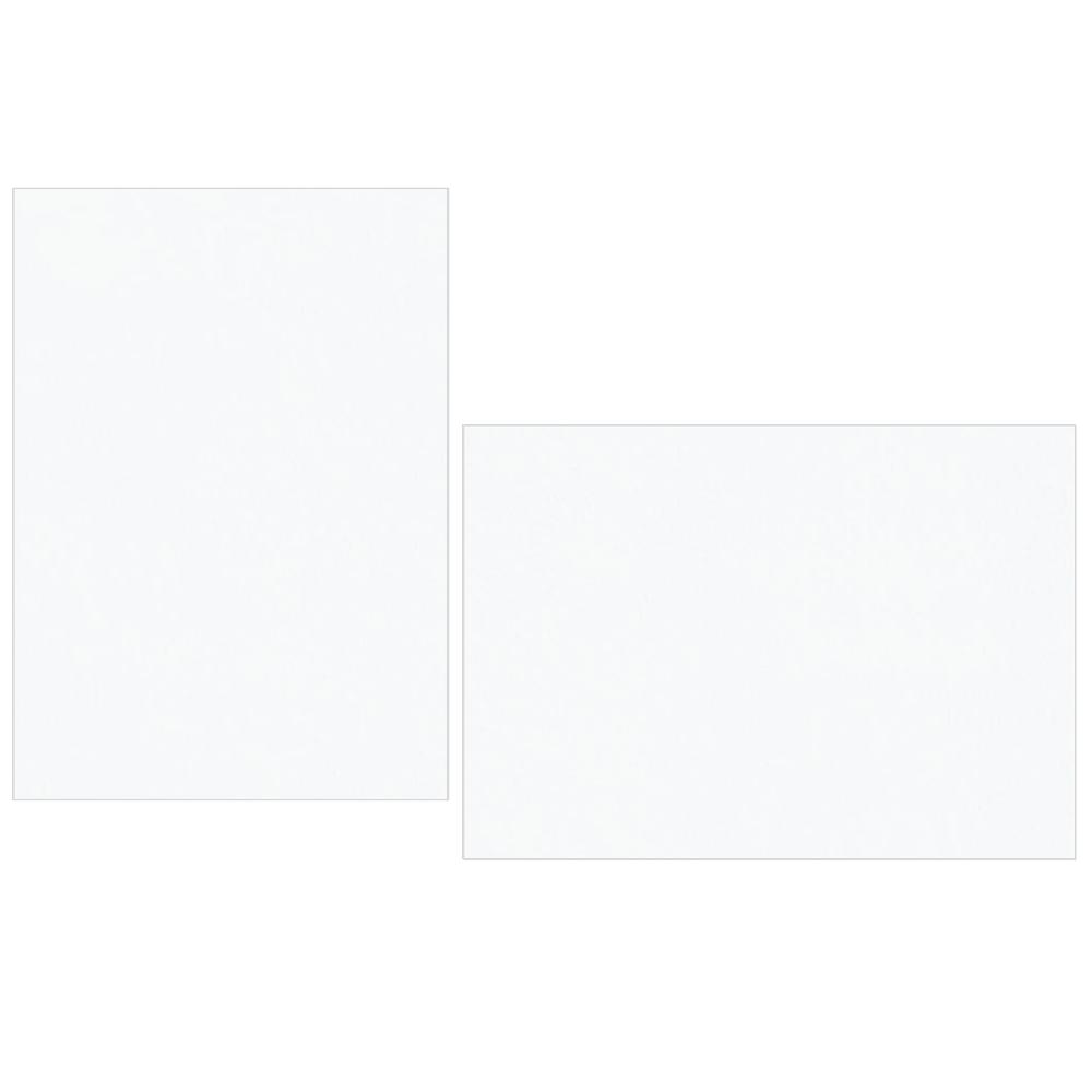 Pristine White Flat Cards-Cardstock Warehouse