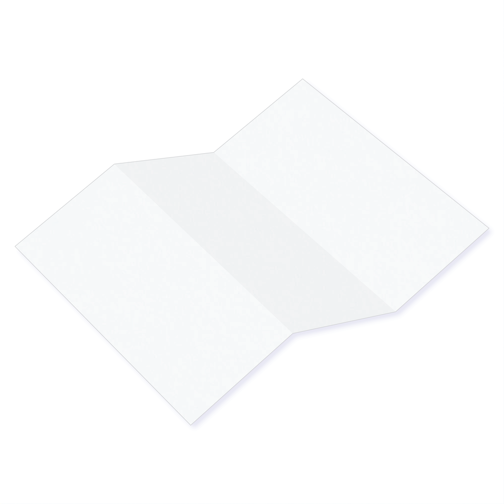 Pristine White Tri Fold Card-Cardstock Warehouse