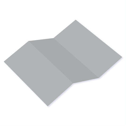  - Dove Gray Tri Fold Card - Dove Gray Tri Fold Card - Cardstock Warehouse