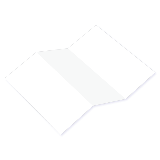  - White Tri Fold Card - White Tri Fold Card - Cardstock Warehouse