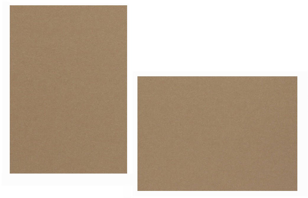  - Woodstock Noce Brown Flat Panel Cards - Noce Flat Cards - Cardstock Warehouse