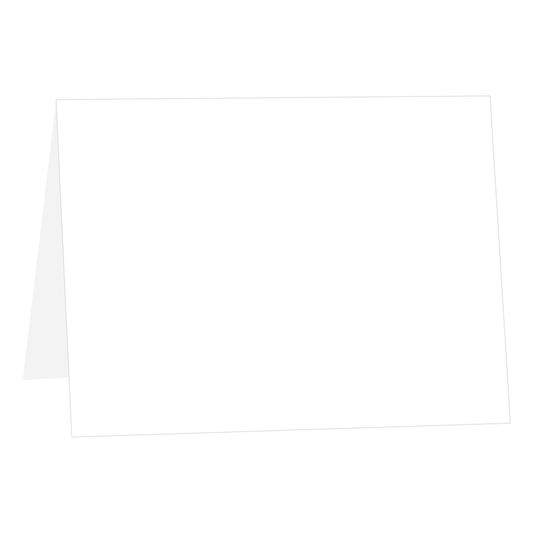  - White Folded Place Cards - White Folded Place Cards - Cardstock Warehouse