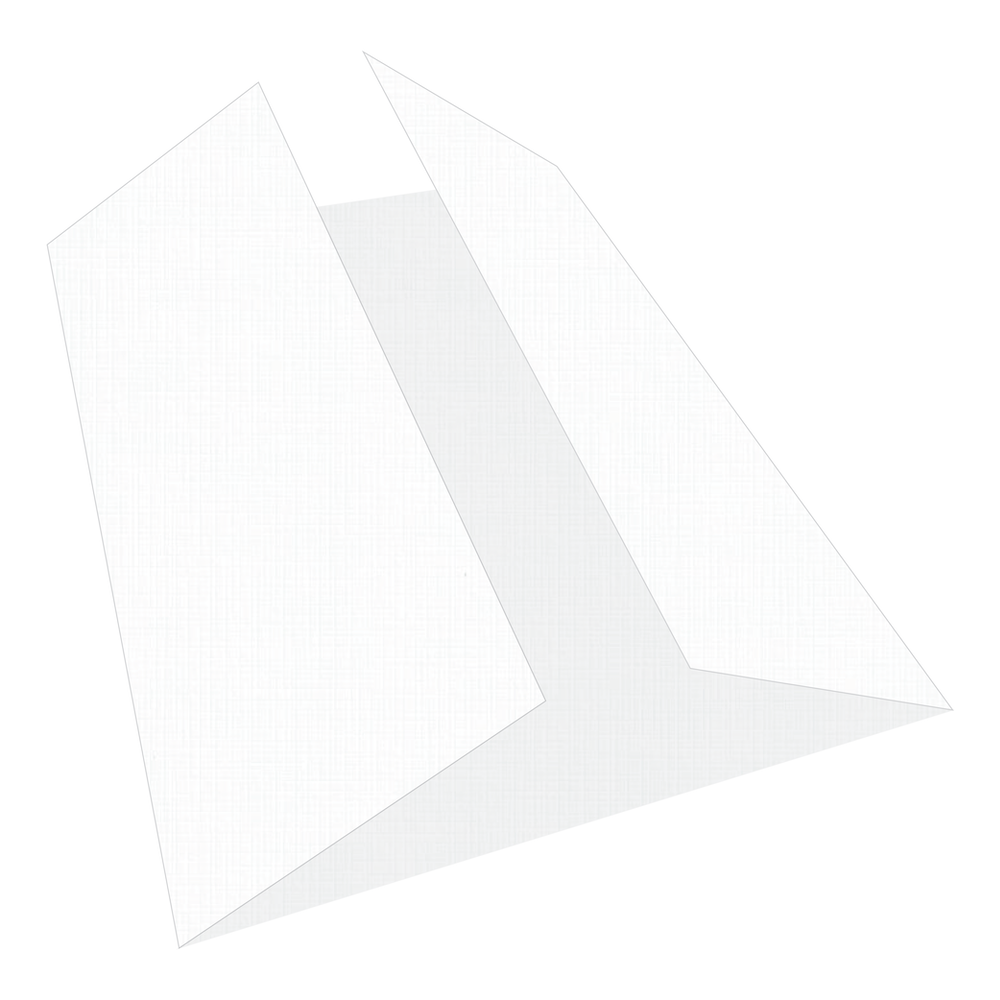 Regal White Linen Gate Fold Cards-Cardstock Warehouse