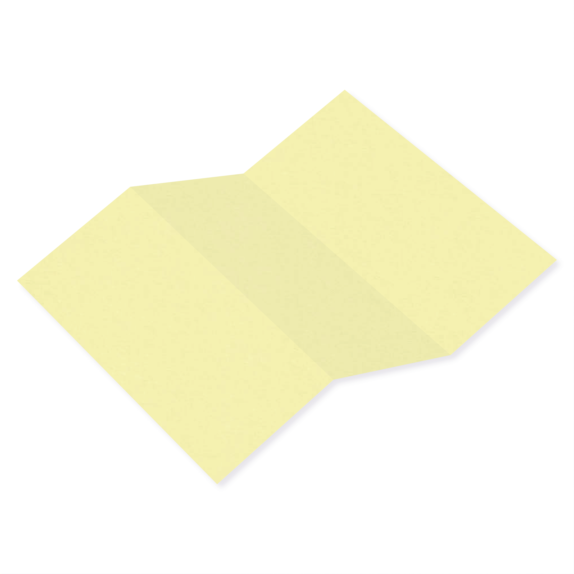 Sorbet Yellow Tri Fold Card-Cardstock Warehouse