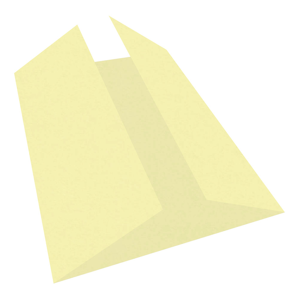 Sorbet Yellow Gate Fold Cards-Cardstock Warehouse