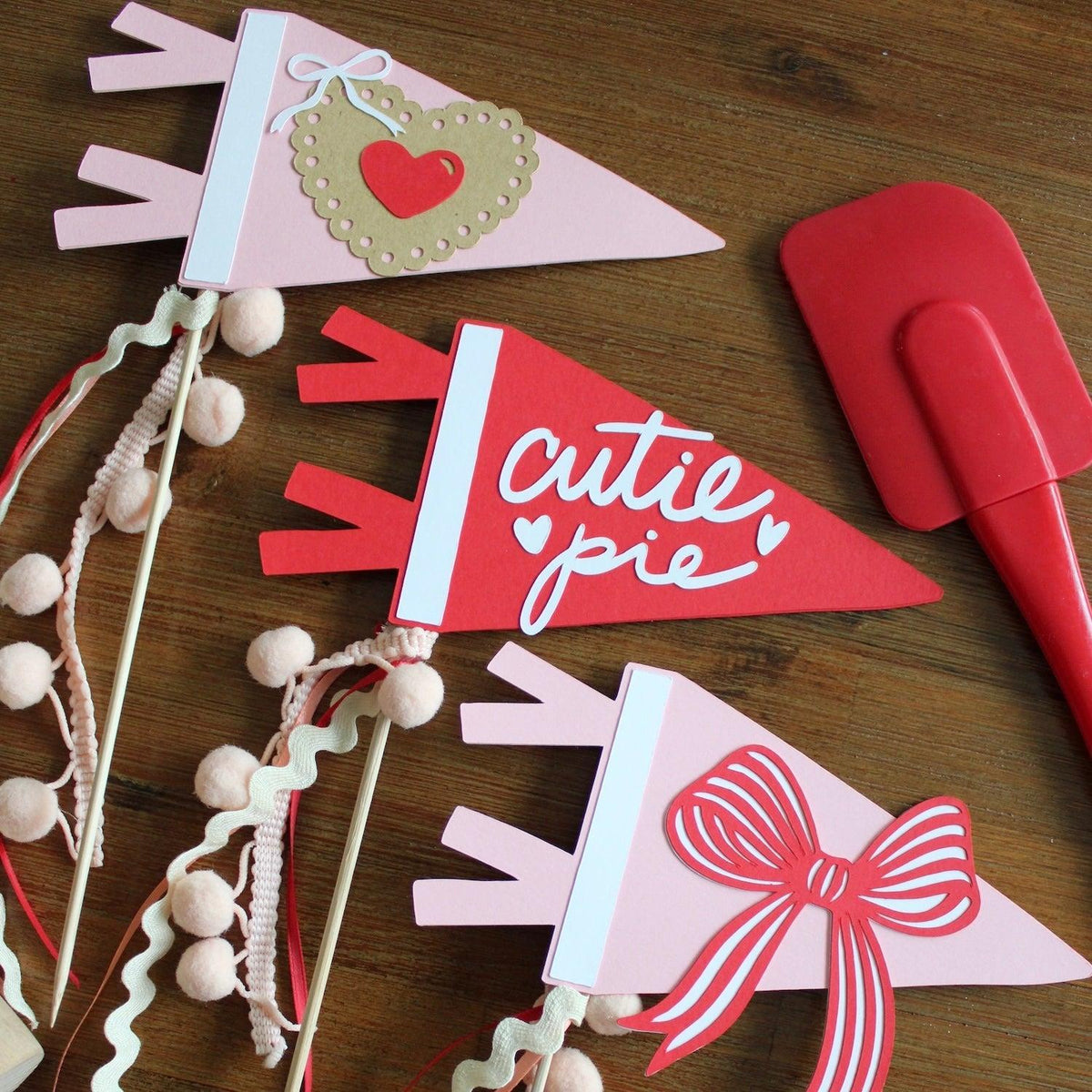 die cut paper Valentine&