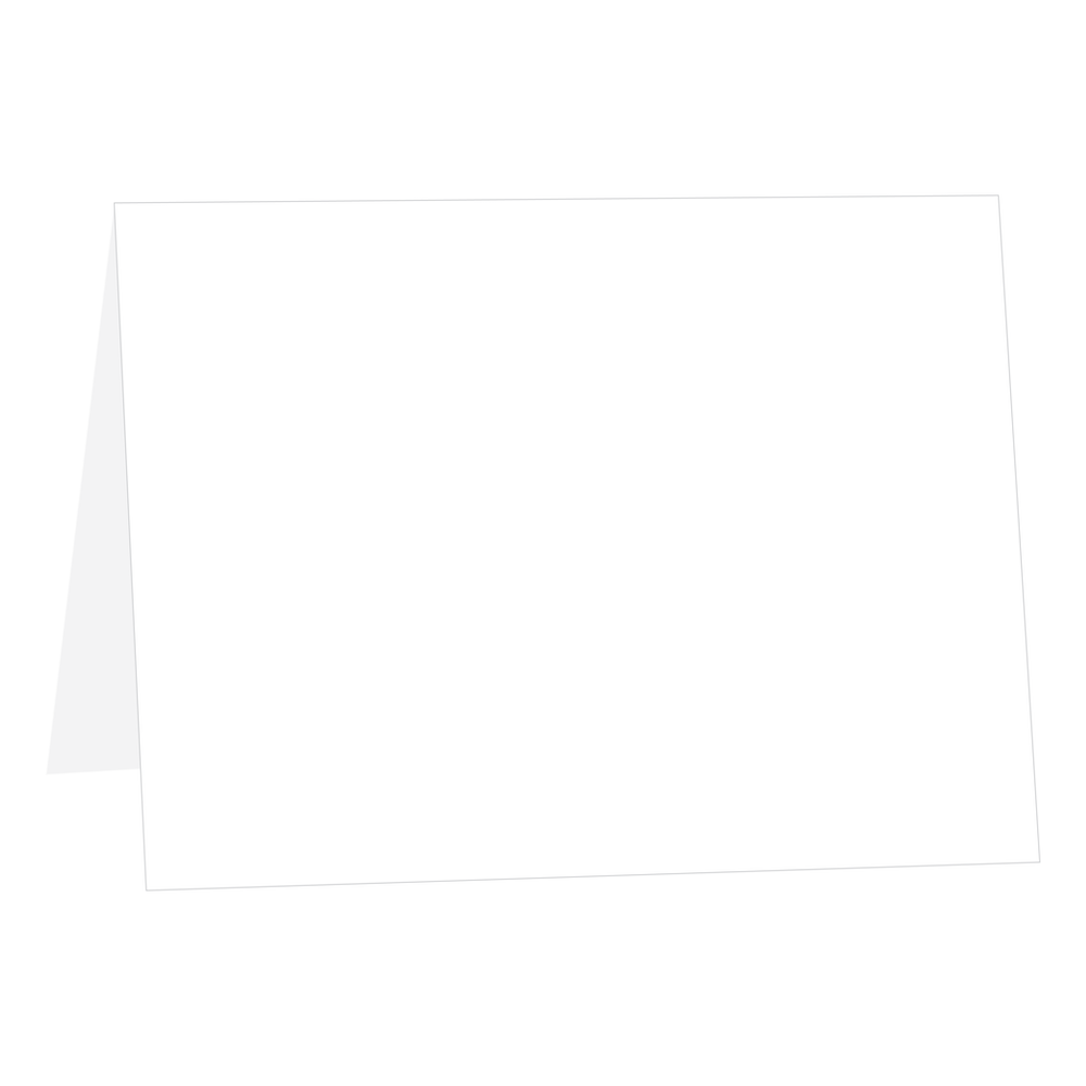 White Half-Fold Cards-Cardstock Warehouse