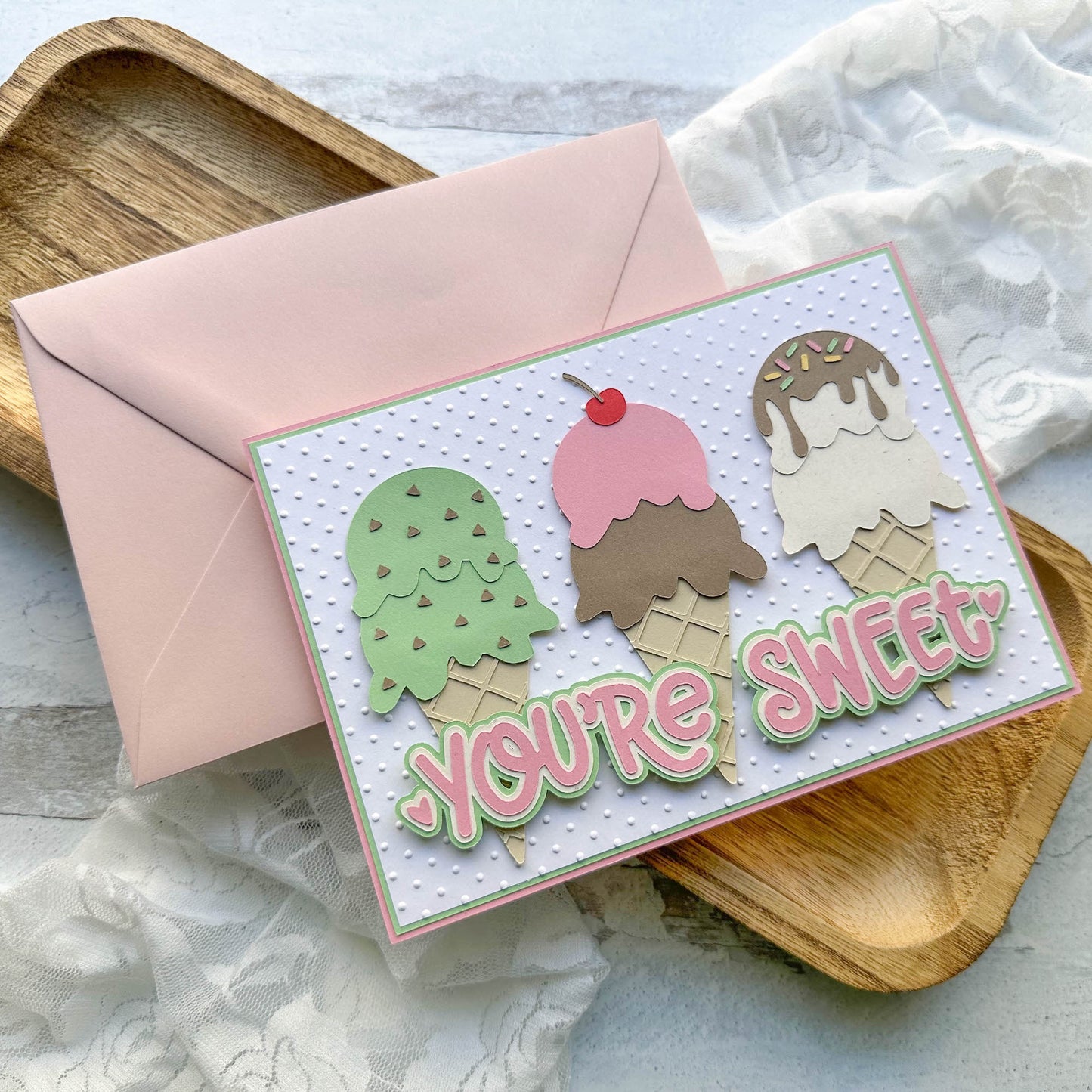 Woodstock Cardstock Icecream card