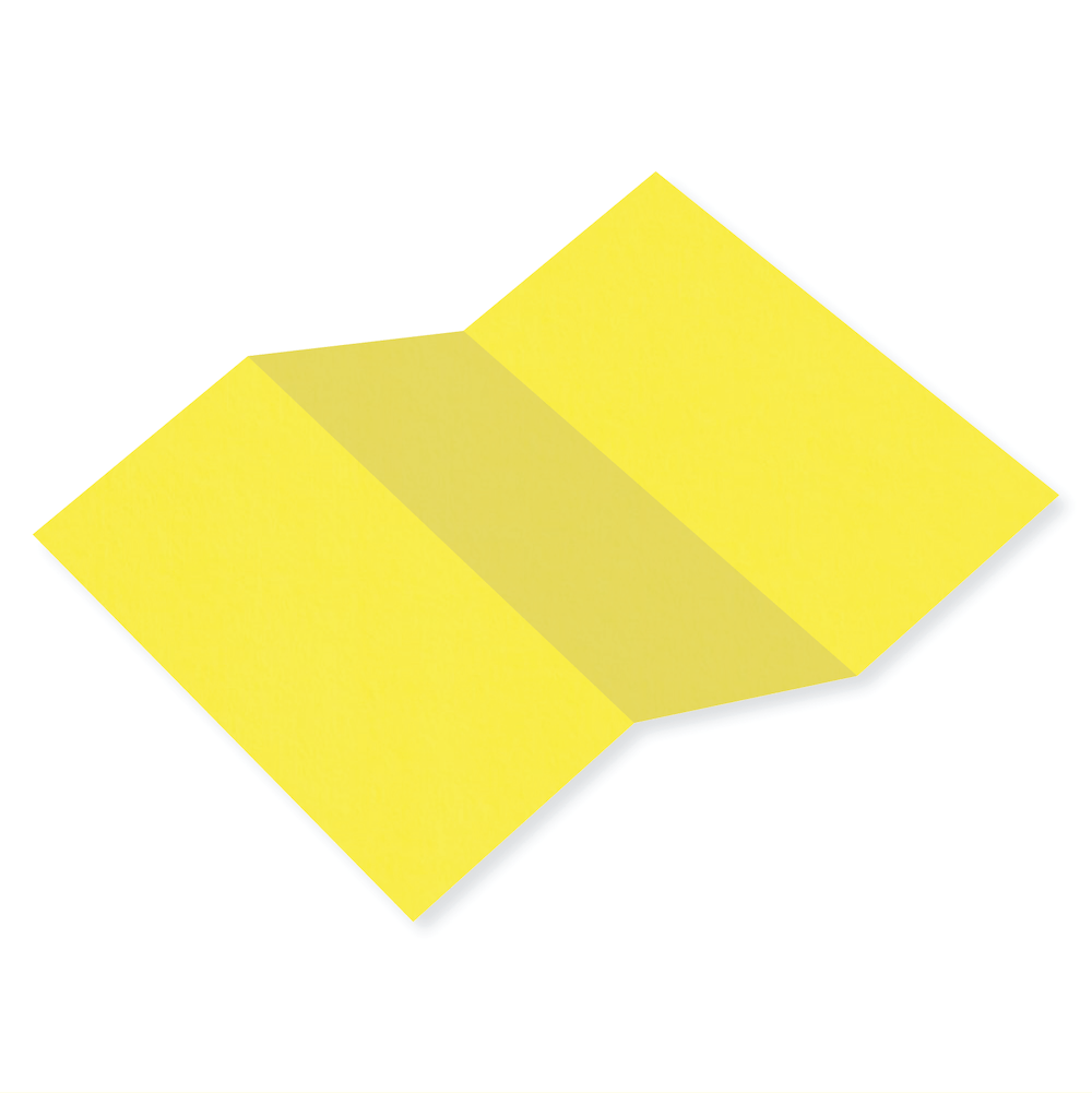 Colorplan Factory Yellow Tri Fold Card Cardstock Warehouse