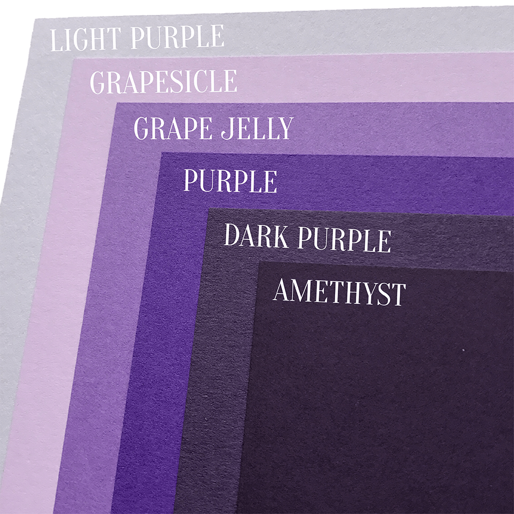 Grapesicle / Lavendar Pop-Tone | Solid-Core Cardstock Paper 