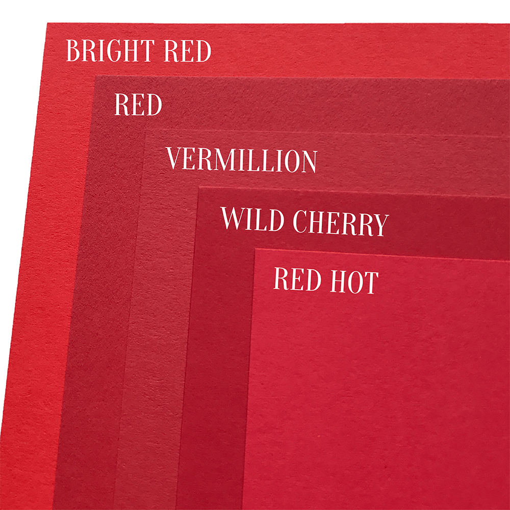 Red Hot Pop-Tone | Solid-Core Cardstock Paper | Flat Shipping